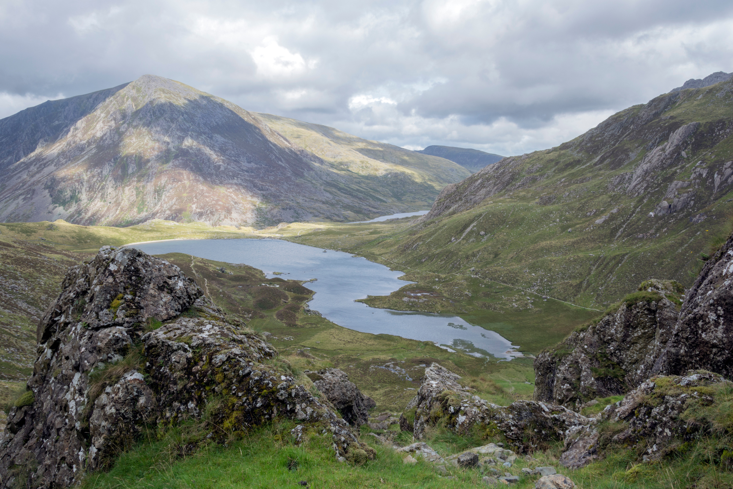 Walk up Y Garn North Wales UK.
