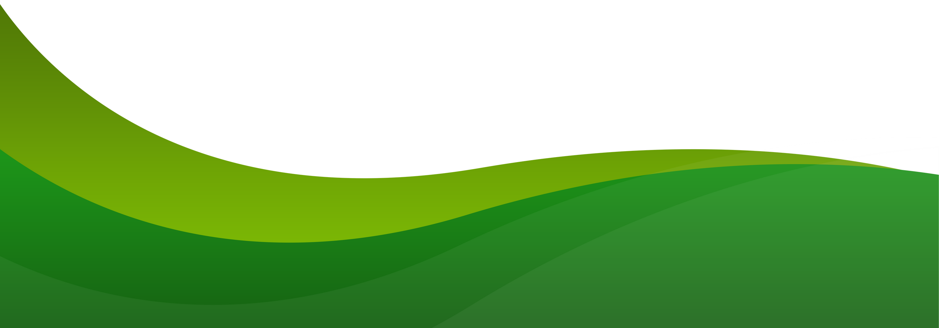 Green Wavy Banner. Curved header and footer. Wave Banner.